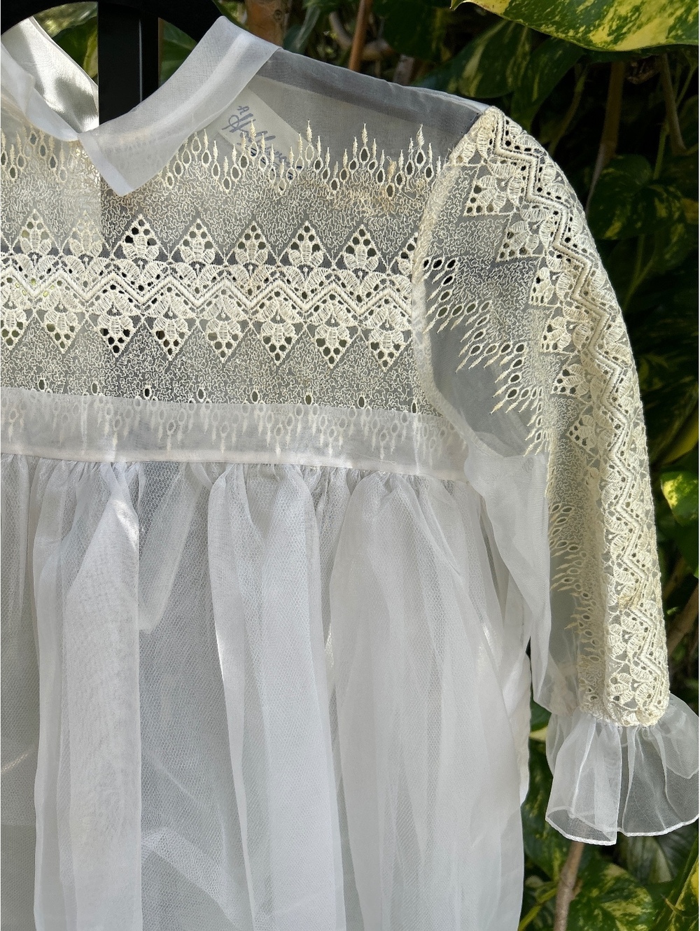 Vintage sheer girls dress part